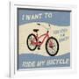 Bicycle Vintage Poster-radubalint-Framed Art Print