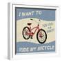 Bicycle Vintage Poster-radubalint-Framed Art Print