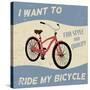 Bicycle Vintage Poster-radubalint-Stretched Canvas