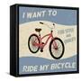 Bicycle Vintage Poster-radubalint-Framed Stretched Canvas