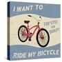 Bicycle Vintage Poster-radubalint-Stretched Canvas