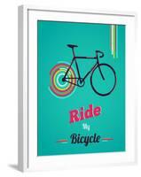 Bicycle, Vintage Poster-Marish-Framed Art Print