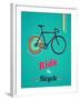 Bicycle, Vintage Poster-Marish-Framed Art Print