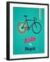 Bicycle, Vintage Poster-Marish-Framed Art Print