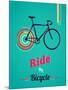 Bicycle, Vintage Poster-Marish-Mounted Art Print