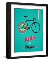 Bicycle, Vintage Poster-Marish-Framed Art Print