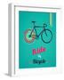 Bicycle, Vintage Poster-Marish-Framed Art Print