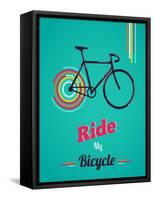 Bicycle, Vintage Poster-Marish-Framed Stretched Canvas