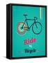 Bicycle, Vintage Poster-Marish-Framed Stretched Canvas