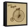 Bicycle Vintage Poster-radubalint-Framed Stretched Canvas