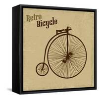 Bicycle Vintage Poster-radubalint-Framed Stretched Canvas