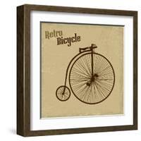 Bicycle Vintage Poster-radubalint-Framed Art Print