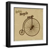 Bicycle Vintage Poster-radubalint-Framed Art Print