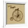 Bicycle Vintage Poster-radubalint-Framed Art Print