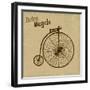 Bicycle Vintage Poster-radubalint-Framed Art Print