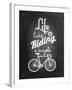 Bicycle Vintage Typographical Background-Melindula-Framed Art Print