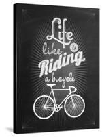 Bicycle Vintage Typographical Background-Melindula-Stretched Canvas