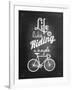 Bicycle Vintage Typographical Background-Melindula-Framed Art Print