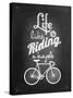 Bicycle Vintage Typographical Background-Melindula-Stretched Canvas