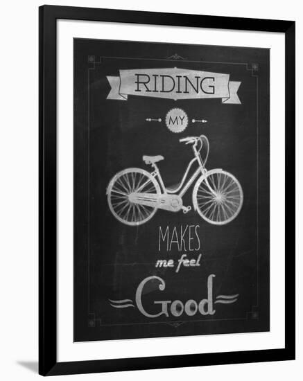 Bicycle Vintage Typographical Background-Melindula-Framed Art Print