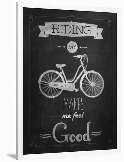 Bicycle Vintage Typographical Background-Melindula-Framed Art Print