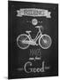 Bicycle Vintage Typographical Background-Melindula-Mounted Art Print