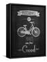 Bicycle Vintage Typographical Background-Melindula-Framed Stretched Canvas