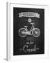 Bicycle Vintage Typographical Background-Melindula-Framed Art Print