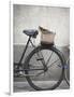 Bicycle with weathered basket-Jenny Elia Pfeiffer-Framed Photographic Print