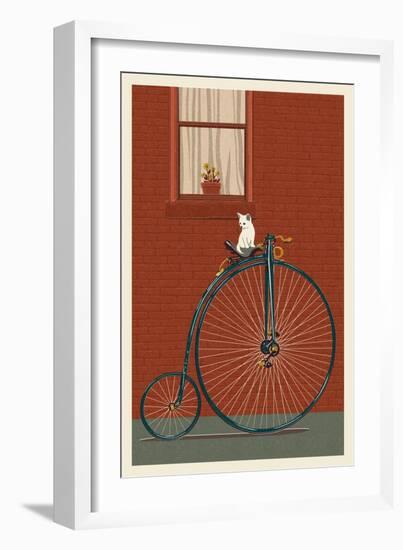 Bicycle-Lantern Press-Framed Art Print