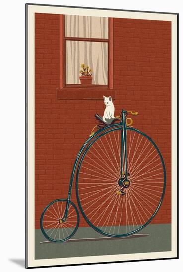 Bicycle-Lantern Press-Mounted Art Print