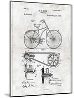 Bicycle-Patent-Mounted Art Print