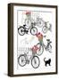 Bicycles, 2013-Anna Platts-Framed Giclee Print