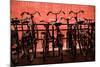 Bicycles at Centraal Station II-Erin Berzel-Mounted Photographic Print