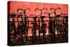 Bicycles at Centraal Station II-Erin Berzel-Stretched Canvas