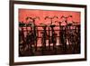 Bicycles at Centraal Station II-Erin Berzel-Framed Photographic Print