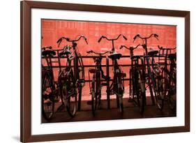 Bicycles at Centraal Station II-Erin Berzel-Framed Photographic Print