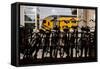 Bicycles at Centraal Station-Erin Berzel-Framed Stretched Canvas