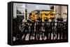 Bicycles at Centraal Station-Erin Berzel-Framed Stretched Canvas