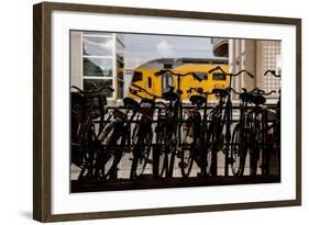 Bicycles at Centraal Station-Erin Berzel-Framed Photographic Print