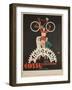 Bicycles Cossu Sardegna, Italian Advertising Poster-null-Framed Premium Giclee Print