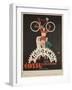 Bicycles Cossu Sardegna, Italian Advertising Poster-null-Framed Premium Giclee Print