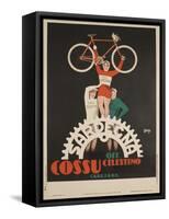 Bicycles Cossu Sardegna, Italian Advertising Poster-null-Framed Stretched Canvas