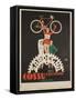 Bicycles Cossu Sardegna, Italian Advertising Poster-null-Framed Stretched Canvas