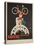 Bicycles Cossu Sardegna, Italian Advertising Poster-null-Stretched Canvas