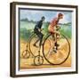 Bicycles Down the Ages. the Penny Farthing-Peter Jackson-Framed Giclee Print