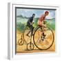 Bicycles Down the Ages. the Penny Farthing-Peter Jackson-Framed Giclee Print