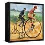 Bicycles Down the Ages. the Penny Farthing-Peter Jackson-Framed Stretched Canvas