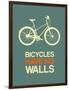 Bicycles Have No Walls 3-NaxArt-Framed Art Print