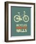 Bicycles Have No Walls 3-NaxArt-Framed Art Print